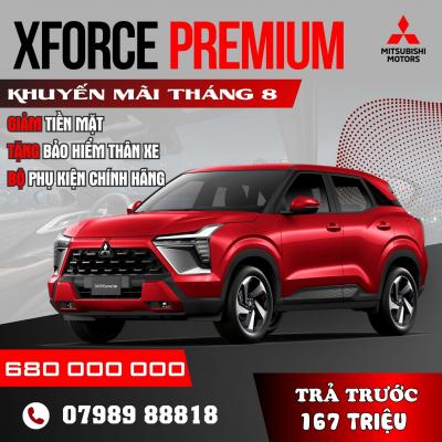 Giá lăn bánh Mitsubishi Xforce Premium tháng 08/2024 tại Mitsubishi An Giang