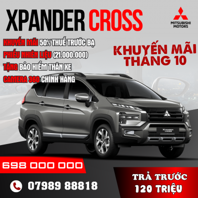 Giá lăn bánh Mitsubishi Xpander Cross tháng 10/2024 tại Mitsubishi An Giang