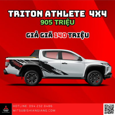 Mitsubishi An Giang giảm giá cực sâu dòng xe bán tải Triton trong tháng 09/2023.