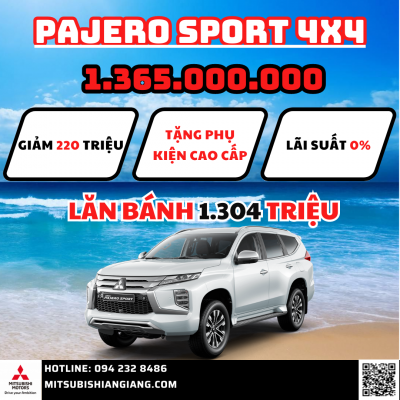 Mitsubishi An Giang khuyến mãi tháng 07 cho các dòng xe Pajero Sport